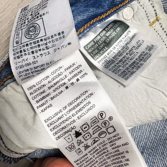 Levi’s Womens Wedgie Straight Denim Jeans Blue Size 28 - Picture 7 of 7